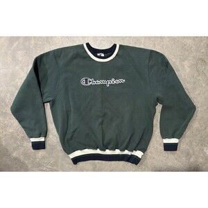 Vintage 90s Champion Green Crewneck Sweatshirt Mens XL Y2K